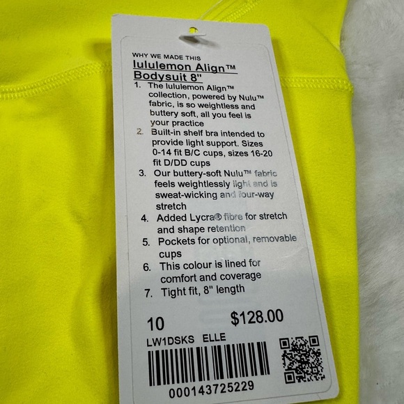 Lululemon Athletica Neon Yellow Bodysuit - Picture 4 of 6